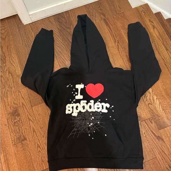 Black Hoodie with Graphic Design